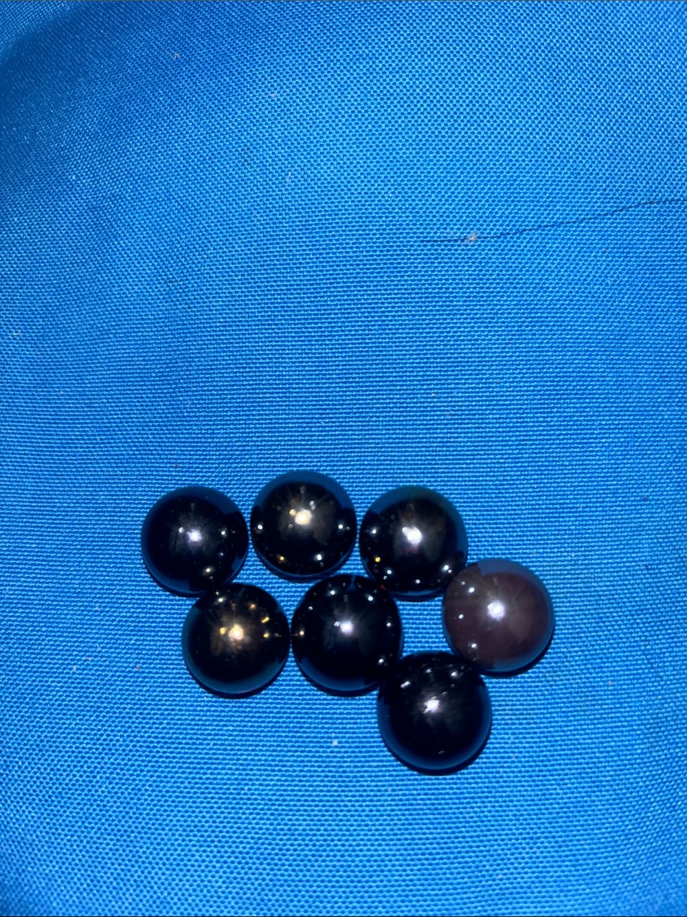 Marbles Dark Colored Blue Yellow Seven In Total NWOTS - Picture 2 of 9